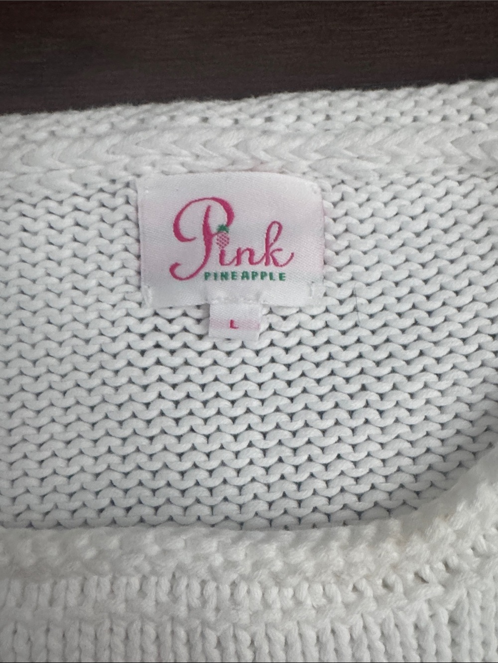 Cream Crewneck Sweater with Flag Motif - Picture 2 of 7